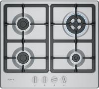 NEFF, N50, T26GKH8N0, 60cm Gas Hob with 4 burners, 3.3kW Wok, 2 Dishwasher suitable cast iron pan supports, new standard sword dials