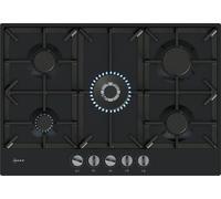 N 70 Gas hob 75 cm Enamel, Black T27CIQ8S0