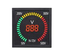 N-72 AC Signal Indicator Light LED Voltage AC50-500V Current 3-120A Frequency 3-120HZ Meter 72x72mm 1Pcs(3-120HZ Frequency)