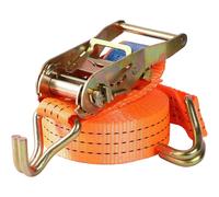 (N, 8m long) Tie Down Ratchet Straps - Ratchet Straps Heavy Duty with J-Hooks,Adjustable Tensioning Belt with Strap Tightener for Van Trailer Cargo Motorcycle