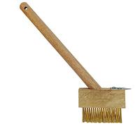 N/A.1 Weed Brush For Cleaning Block Paving Patios Cleaner Brush UNEXTENDABLE Handle Wire Bristles & Scraper For Cleaning Grout Removing Weeds Moss And Build Up 30CM