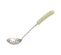 N/A 10.6 Inch Stainless Steel Split Mesh Ladle Spider Strainer Spatula Cooking Spoon Kitchen Utensil Silver Tone
