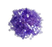 N/A 1000 Pieces 3/4 inch Transparent Bingo Counting Chips for Math Practice and Poker Chips Game Tokens,Transparent purple