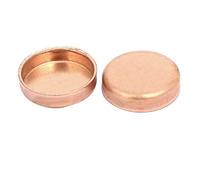 N/A 19 mm x 1 mm Copper Pipe End Cap Plumbing Cover Connector 2 Pieces