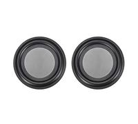N/A 2 Pcs 3.5 Inch 92mm Bass Speaker Radiator Passive Auxiliary Rubber Vibrating Plate Subwoofer DIY Repair
