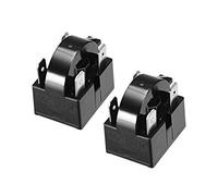 N/A 2 Pcs 33 Ohm 4 Pin Fridge PTC Starter Relay Black