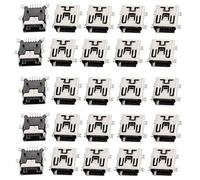 N/A 25 Pcs Mini USB 5 Pin Type B Female Jack Connector Adapter
