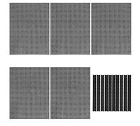 N/A Allazone Plastic Mesh Embroidery 5 PCS 50 x 33 cm Plastic Grid Aquarium Black with 10 Sliding Bars for Aquarium, Cross Stitch Embroidery