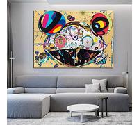 N / A Canvas decorative prints Abstract Poster Painting Takashi Murakami Wall Art Picture Artwork Printed on Canvas Painting Home Decor Living Room 24x32inch