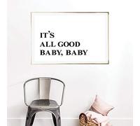 N / A Canvas decorative prints It's All Good Baby Song Lyrics Art Canvas Poster Print Big Hip Hop Rap Picture Painting Home Wall Decor-50x70cm