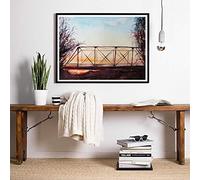 N / A Canvas decorative prints Watercolor One Tree Hill Bridge Poster Prints, Tv Show Series One Tree Hill Canvas Painting Poster-60x80cm
