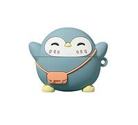N / A Compatible with Airpods Case, Silicone 3D Cute Animal Penguin Chicken Duck Reindeer Piggy Fun Cartoon Character Airpod Cover, Kawaii Funny Fashion Cool Design Skin (AirPods Pro,Smile Penguin)