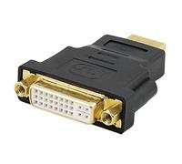 N/A Dual Link DVI-I Female to HDMI Male Connector Converter Adapter Black