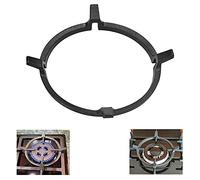 YONGHEX Wok Ring Universal Wok Stand Cast Iron Stove Trivets Support Holder Non Slip Cooktop Range Pan Rack Home Garden Supplies for Kitchen Wok Gas Hob and Cookers 17.7cm Diameter Black