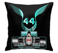 N A Lewis Hamilton On His Car Cushion Throw Pillow Cover Decorative Pillow Case For Sofa Bedroom 18 X 18 Inch