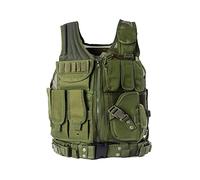 N / A Men's Vest Military Tactical vest, Adjustable Elite Series Tactical Vest, Outdoor Camping Hunting Fishing Fishing Hiking Airsoft War Game