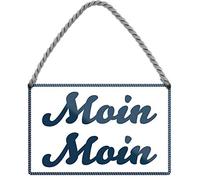 N / A Moin Moin - Flat German 18 x 12 cm Saying Tin Sign HS470