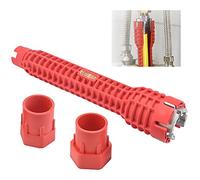 "N/A" RECHCIGA 1 PC Multifunctional Basin Wrench (8-in-1) Plumbing Tools Faucet Wrench Tool Faucet Socket Wrench Water Pipe Spanner Repair and Installation Tools for Toilet Bowl,Sink,Bathroom,Kitchen