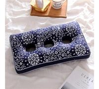 N/A Three-Hole Ear Pillow, Side Sleeping Pillow, Ear Protection Pillow Buckwheat Shell Pillow Core, Hollow Pillows for Ear Pain And Sore Ears,C