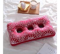 N/A Three-Hole Ear Pillow, Side Sleeping Pillow, Ear Protection Pillow Buckwheat Shell Pillow Core, Hollow Pillows for Ear Pain And Sore Ears,A