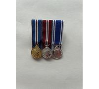 n/a1 Court Mounted Miniature Medal Set, Golden, Diamond Jubilee & Police LSGC