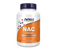 NOW Foods NAC N-Acetyl Cysteine 1000mg 120 Tablets | Glutathione Immune Booster