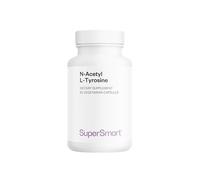 N-Acetyl L-Tyrosine - Maximum Absorption and Bioavailability - Mood Regulation - Neurotransmitter Synthesis - Melanin Production - Vegan - SuperSmart