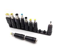 N+B DC Jack Plug Adapter Tips, 10Pcs Universal Laptop Power Transformer Input Plugs, Compatible for Thinkpad & More, 5.5x2.1mm Female Base