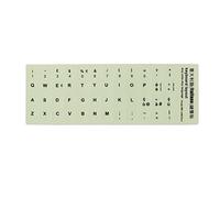 N+B Luminous Keyboard Stickers, Keyboard Layout Stickers Arabic, Russian black, English, Italian, German, Spanish, Wubi, Tibetan, Japanese, French, Korean, Hebrew Keyboard Stickers (Hebrew)