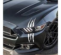 N//B Reflective Car Sticker Claws Scratch, Waterproof Monster Claw Scratch Decal, Car Stickers Accessories (White), 40cm x 12cm