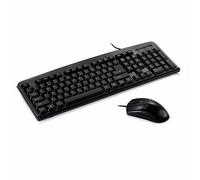 N / B Wired Keyboard and Mouse Set, USB Plug and Play, 3D Non-Slip Wheels, Durable Buttons, Water-Repellent Design, Comfortable Touch, Elegant Appearance