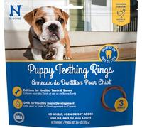 N-Bone 102g Puppy Teething Toys - Puppy Chew Ring - Chicken Flavor, 3 Count