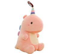 N /C Cartoon Dinosaur Plush Doll Cute Kids Stuffed Toys, Animal Plush Toy Pillows, Perfect Present for Children Adults (Pink, 15cm*23cm)