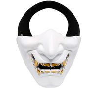 N / C Tactical Air Gun Paintball Halloween Role Playing, BB Gun Demon Monster Kabuki Samurai Hannah Oni Half Air Gun And Prop Mask