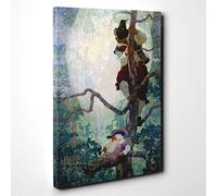 N. C. Wyeth Fantasy Canvas Print | Gallery Wrapped 30mm Frame Wall Art | 30x20 inches | Ready to Hang | Modern Picture | Living Room Bedroom Lounge Office