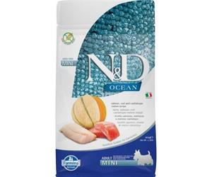 N&D OCEAN DOG SALMON, COD AND CANTALOUPE MELON ADULT MINI 800 GR
