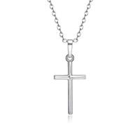 N-D PULABO Mens Womens Stainless Steel Gold Silver Plated Cross Pendant Necklace Pendant Stylish and Popular Cost-effective