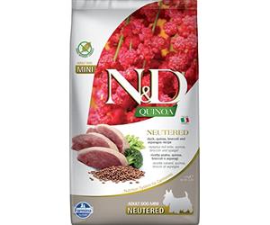 N&D Quinoa Dog Duck, Broccoli & Asparagus NEUTERED Adult Mini 2.5 kg