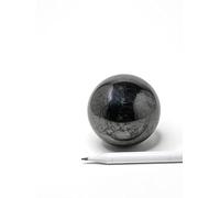 N&D Store Polished Shungite sphere 50 mm Healing Crystal Ball, Meditation, Home Decor, Shungite Protection, Massage Stone