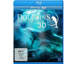 N - Dolphins in the deep blue ocean 3D