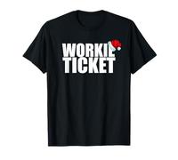 N.East Greeting Geordie Dialect Christmas Workie Ticket T-Shirt