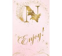 N Enjoy: Personalized Initial Notebook - A Stylish 6 x 9 Journal with Monogram Letters A-Z for Daily Writing, Notes, or Gifts | 150 pages