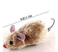 N/F Creative Funny Clockwork Spring Plush Mouse Toy Cat And Dog Play Toy Mechanical Movement Mouse Pet Accessories