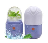 N&G Ice Roller for Face & Eyes - Reusable Silicone Ice Face Roller for Puffiness, Shrinks Pores & Boosts Skin Elasticity - Leak-Proof Cold Therapy Tool for Women (Purple)