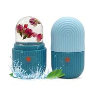 N&G Ice Roller for Face & Eyes - Reusable Silicone Ice Face Roller for Puffiness, Shrinks Pores & Boosts Skin Elasticity - Leak-Proof Cold Therapy Tool for Women (Blue)