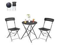 n Garden Furniture Set Outdoor Bistro Table and Chairs Set of 2 Small Balcony Furniture Weather Resistant 3 Piece Folding Sets for BalconyYard Garden