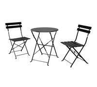 n Garden Furniture Set Outdoor Bistro Table and Chairs Set of 2 Small Balcony Furniture Weather Resistant 3 Piece Folding Sets for BalconyYard Garden