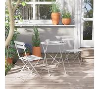 n Garden Furniture Set Outdoor Bistro Table and Chairs Set of 2 Small Balcony Furniture Weather Resistant 3 Piece Folding Sets for BalconyYard Garden