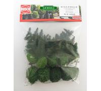 N Gauge BUSCH 6590 Trees 35 Mixed Forest Trees 30mm - 55mm Model Railway Scenery