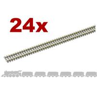 N gauge flexible wooden sleeper track (nickel silver rail) Peco SL-300 - 914mm